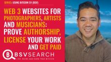 Web 3 Websites for Photographers, Artists and Musicians Prove Authorship, License You Work, Get Paid